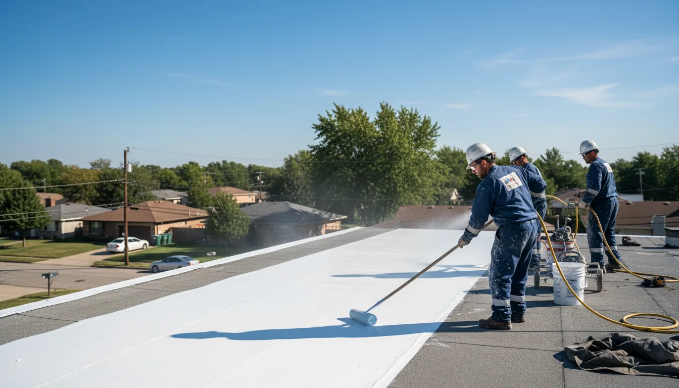 Commercial roof coating in Spurlockville, WV near me